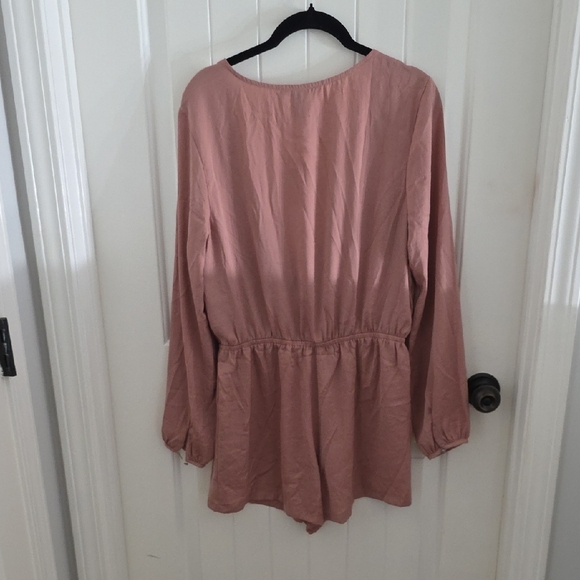 Forever 21 Pink Long Sleeve Romper - Picture 3 of 3